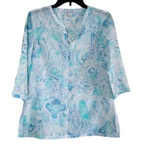 Pendleton Printed Silk Blend Tunic